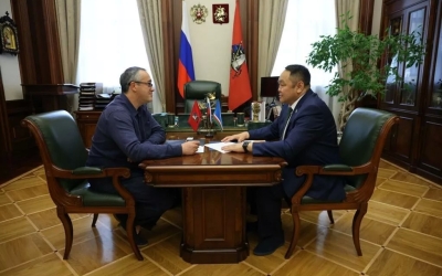Альберт Семенов провел рабочую встречу с Председателем Мосгордумы Алексеем Шапошниковым