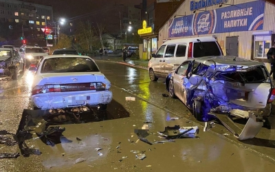В Якутске произошло крупное ДТП: По вине пьяного водителя пострадали три человека