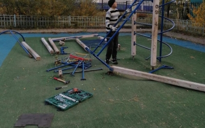 В Управе Октябрьского округа опровергли информацию о разрушенной ветром детской площадке