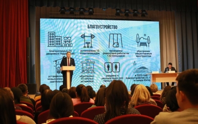 В микрорайоне «Прометей» состоялся отчет Председателя Якутской городской Думы Альберта Семенова