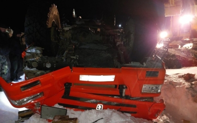 В Якутии перевернулся "Камаз": Прижатый кабиной пассажир скончался на месте ДТП