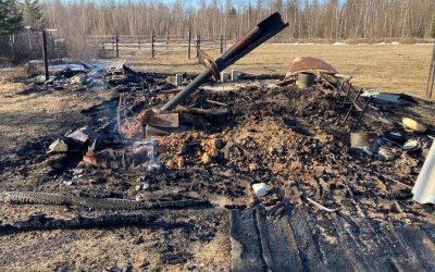 В Нюрбинском улусе на месте сгоревшей охотничьей избушки обнаружены останки человека: Проводится проверка