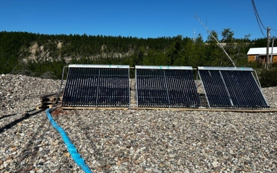На прииске АО "Алмазы Анабара" компании АЛРОСА ввели в эксплуатацию солнечные коллекторы 