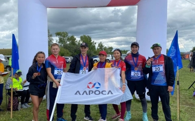 Команда АЛРОСА заняла первое место в IV Якутском марафон-эстафете среди корпоративных команд