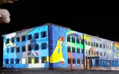ЯТЭК обновила освещение школы в Кысыл-Сыре