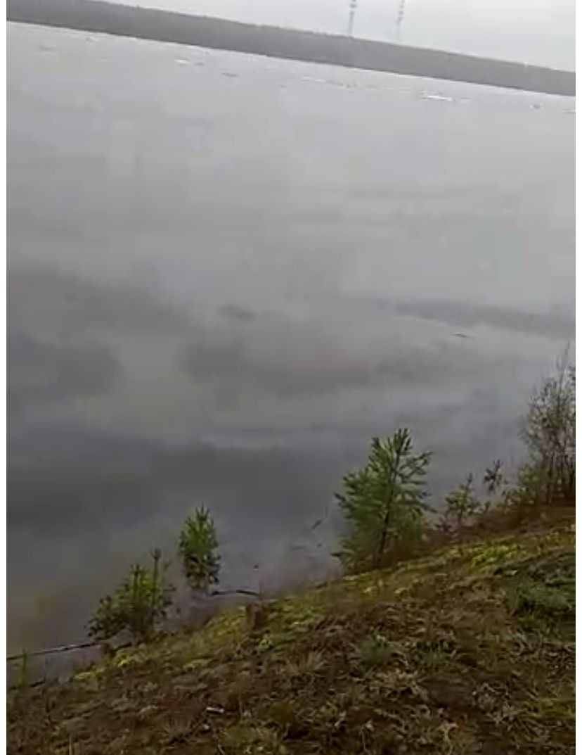 На участке реки Лены в Олекминском районе обнаружено нефтяное пятно