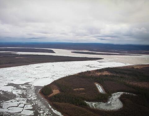 Нижняя кромка ледохода на Лене находится в 505 км от Якутска